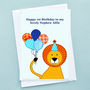 'Lion' Personalised Childrens Birthday Card, thumbnail 2 of 4