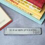 Personalised 11th Anniversary Gift, Steel Scroll Bookmark, thumbnail 1 of 10