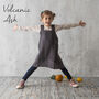 Linen Crossover Pinafore Apron For Women And Kids, thumbnail 5 of 12