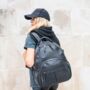 Joy Xl Covered Stud Black Leather Backpack, thumbnail 8 of 12