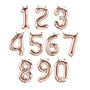 Rose Gold Foil Number Balloon, thumbnail 2 of 3