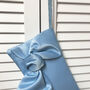 Light Blue Satin Bow Clutch Piper, thumbnail 4 of 5