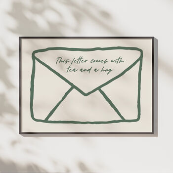 Personalised Envelope Letter Wall Art | Custom Quote Print, 6 of 6