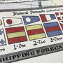 Colour Shipping Forecast Tea Towel, thumbnail 10 of 11