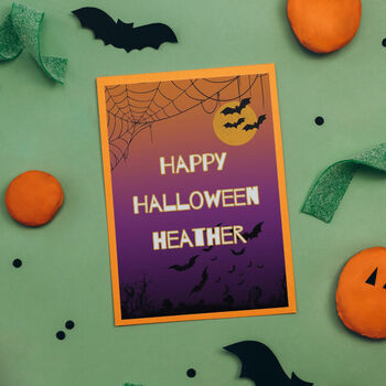 Personalised Happy Halloween Greetings Card, 3 of 3