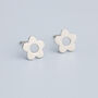 Sterling Silver Flower Power Stud Earrings, thumbnail 1 of 5