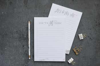 'You've Got This' Motivational A5 Notepad, 3 of 8