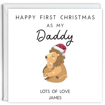 Personalised First Christmas As My Daddy Card, 2 of 2
