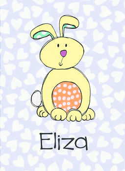 Bunny Personalised Children's Print, 7 of 9