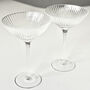 Pair Of Retro Glamour Champage Glasses, thumbnail 2 of 11