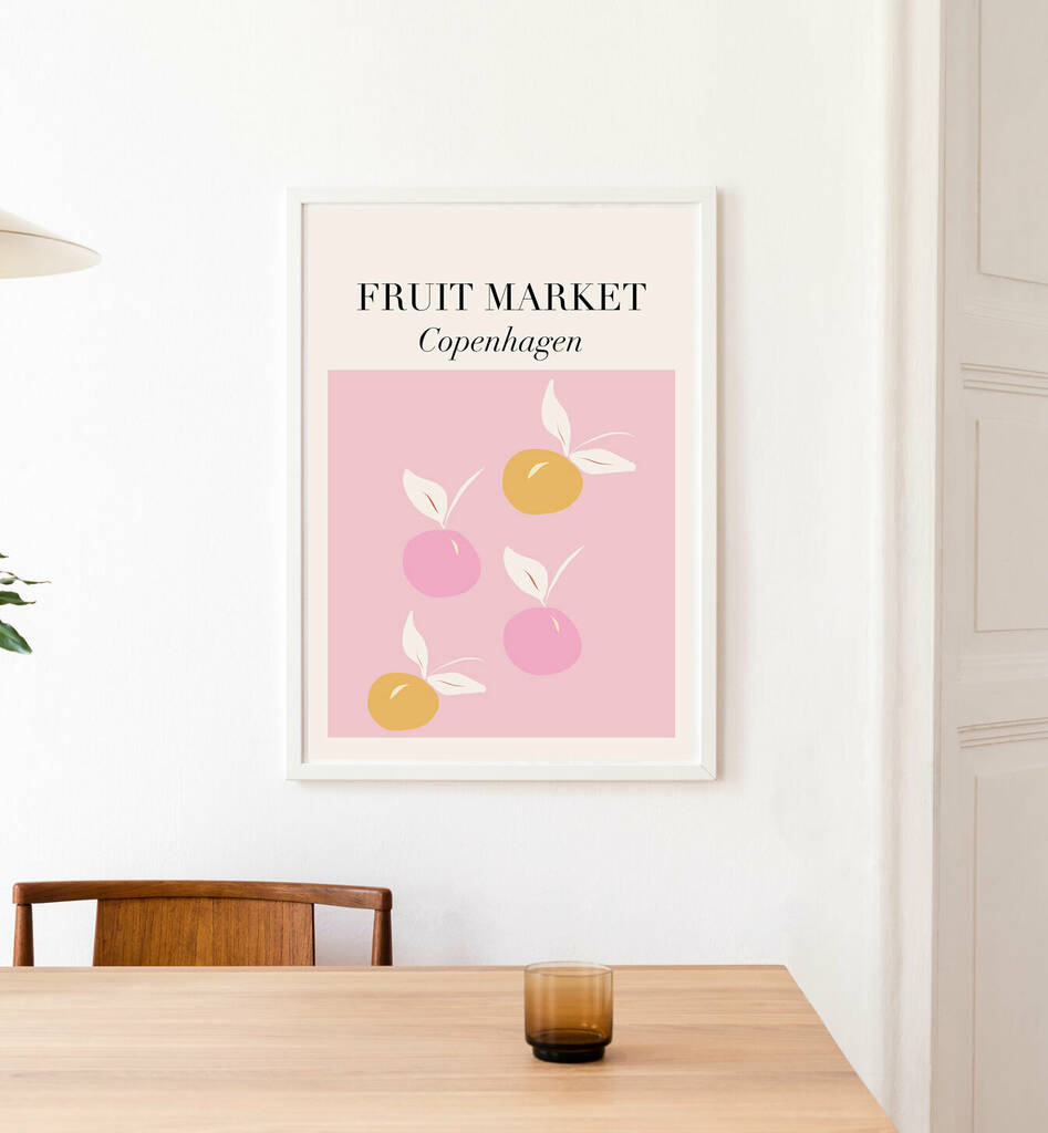 Copenhagen Fruit Market Wall Print