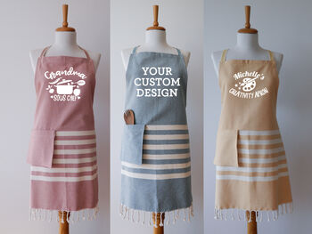 Personalised Soft Cotton Apron, 9 of 11