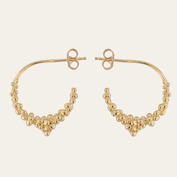 Gold Nyx Hoops, 3 of 5