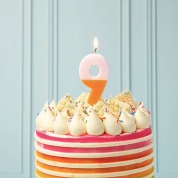 Ombre Number Birthday Cake Candles, 5 of 5