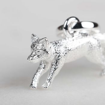 Stunning Sterling Silver Fox Pendant, 8 of 9
