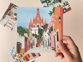 Colourful Mexico Travel Postcards, 5 of 7