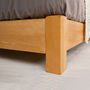 Low Oriental Space Saver Wooden Bed Frame, thumbnail 2 of 5