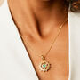 Heart Chakra Emerald Necklace Silver / Gold Plated, thumbnail 6 of 12