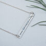 Personalised Silver Bar Necklace, thumbnail 8 of 9