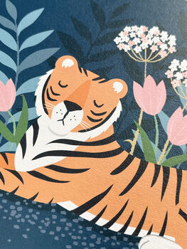 Illustrated Tiger A4 Art Print, 2 of 3