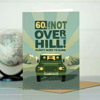 Land Rover Age Birthday Card For Men In Their 60s, 2 of 3