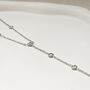 Lariat Necklace Silver, thumbnail 5 of 6