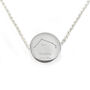 Personalised Aries Zodiac Star Sign Silver Tone Necklace, thumbnail 10 of 10