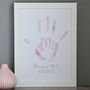 Personalised Hold My Hand Childs Handprint Print, thumbnail 4 of 4