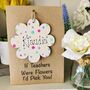 Personalised Teacher Thank You Wooden Flower Card, thumbnail 6 of 7
