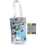 Pond Life Tote Bag Kit + 10 Pens, Colour And Carry, thumbnail 4 of 7