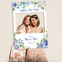Hen Party Blue Floral Serene Sign And Photobooth Frame, thumbnail 1 of 4