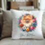 Personalised Pomeranian Summer Floral Dog Wreath Cushion And Mug Gift Bundle, thumbnail 4 of 4