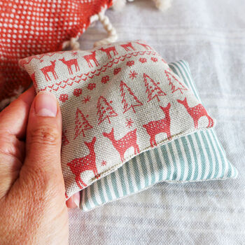 Christmas Fairisle Wheat Hand Warmers, 4 of 4