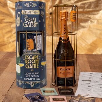 The Great Gatsby Champagne Escape Room Game, 2 of 8