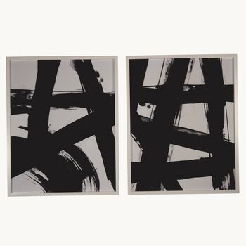 Brookby Set Of Two Framed Abstract Wall Art, 3 of 3