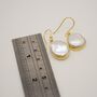 Gold Plated Sterling Silver Pearl Earrings, thumbnail 3 of 8