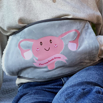 Wearable Hot Water Bottle With Uterus Design, 2 of 5
