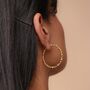 18 K Gold Plated Creole Hoop Earrings, thumbnail 7 of 8