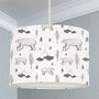 Monochrome Bear And Mountains Lampshade, thumbnail 1 of 2