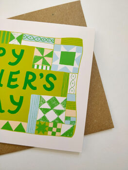 Patchwork Father's Day Card, 4 of 7