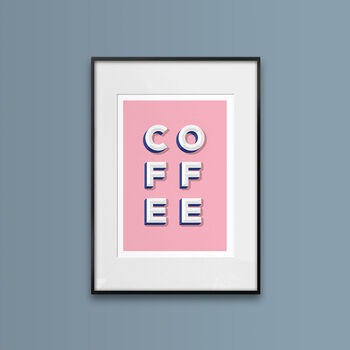 Coffee, Retro, Poster Print, 3 of 7