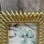 Gold Starburst Photo Picture Frame 6x4 Inch, thumbnail 4 of 9