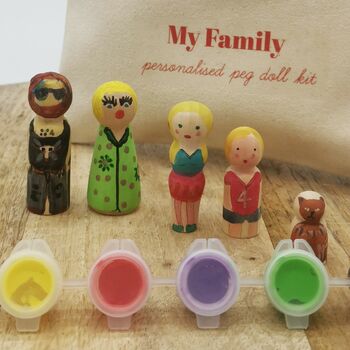 Personalised Peg Doll Family Craft Kit, 6 of 7