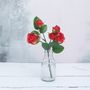 Faux Red Roses In Vase, thumbnail 2 of 4