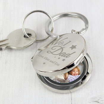 Personalised Dad Photo Keyring, 3 of 5