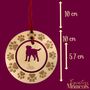 Personalised Dog Silhouette Paw Wreath Decoration, thumbnail 7 of 10