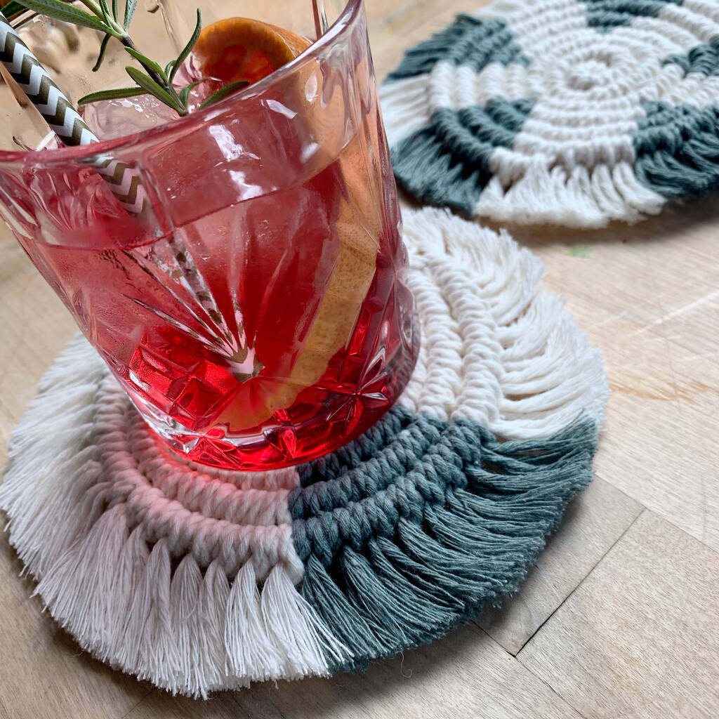 Macrame Coaster Making Craft Kit By My Little Wish