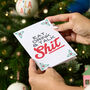'Eat, Drink And Talk Shit' Funny Christmas Card, thumbnail 1 of 6