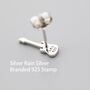 Sterling Silver Tiny Electric Guitar Stud Earrings, thumbnail 6 of 12