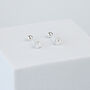 Sterling Silver Rope Knot Design Screw Back Stud Earrings, thumbnail 1 of 4